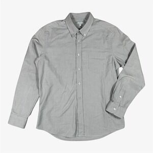 Ash & Erie Shirt Mens Medium Gray Slim Fit Button Down Long Sleeve Cotton Blend